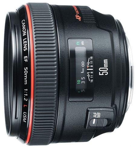 Canon 50mm f1.2 lens